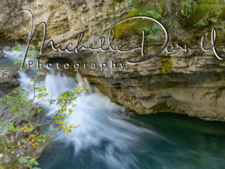 Johnson Canyon Waterfalls, Banff National Park, Alberta, Canada