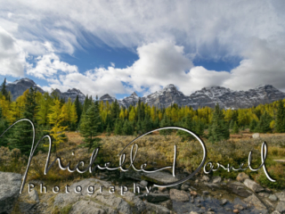 Larch Valley above Moraine Lake, Banff National Park, Alberta, CA
