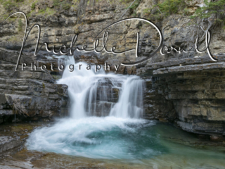 Johnson Canyon Waterfalls, Bow Valley Parkway, Banff National Park, Alberta, Canada