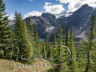 Moraine Lake view from the hike to Larch Valley, Banff, Canada